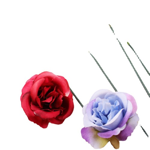 Simulated rose head, flower corsage, silk flower head for wedding, door flower arrangement shooting props, garland material department