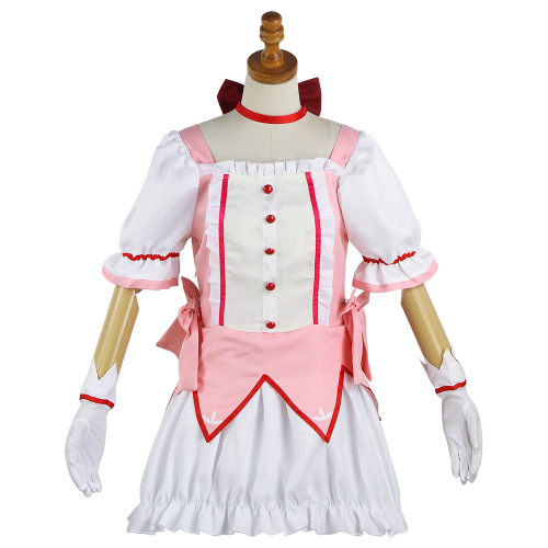 Magic Girl Madoka cosplay Sayaka Aizawa cosplay long black hair battle suit anime character Halloween