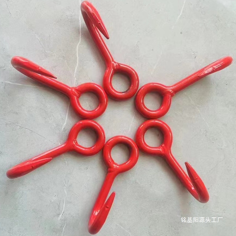 吊钩钩超细吊钩小尖钩小孔钢管吊装大钩钩子开口钢筋吊钩发动机
