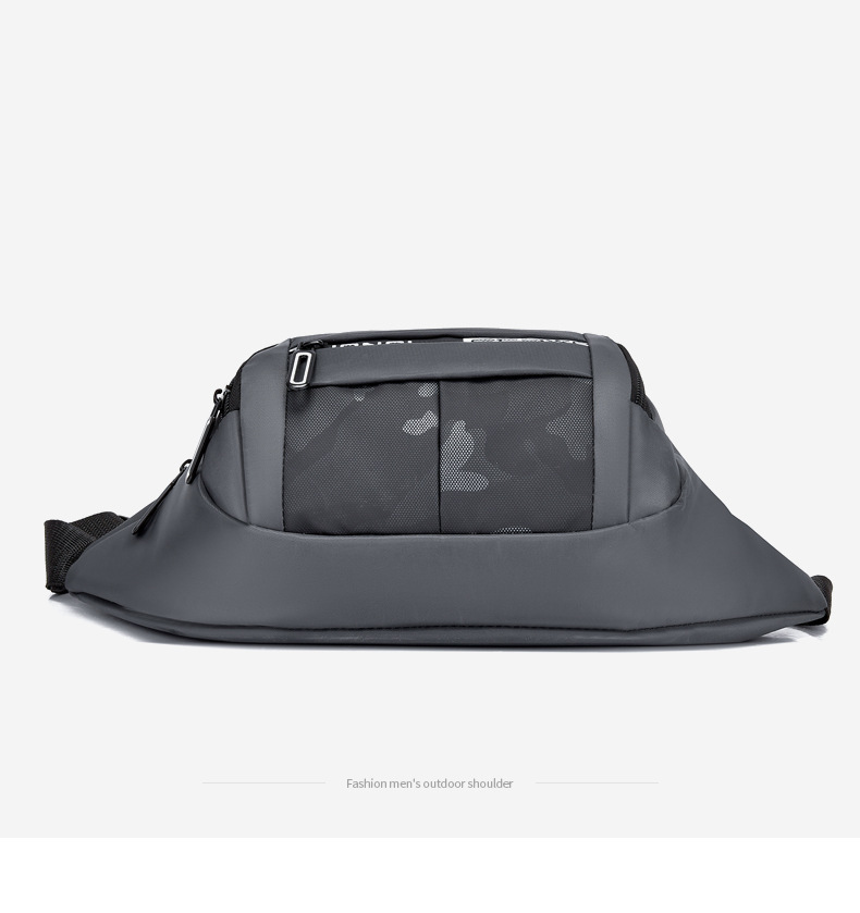 Wholesale of foreign trade waist bags, men's leather chest bags, large-capacity crossbody bags for travel, men's business outdoor mobile phone bags undefined