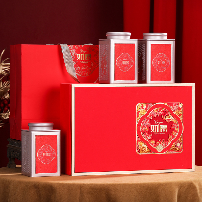 高档茶叶包装盒空礼盒红茶金骏眉小种通用一斤装茶叶罐礼品盒空盒