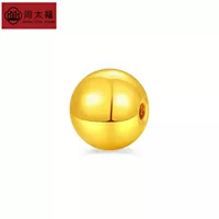 Zhou Taifu гладкие маленькие золотые бусины из чистого золота 999 пробы DIY браслет браслет из твердого золота переносные бусины прямые продажи с фабрики оптом