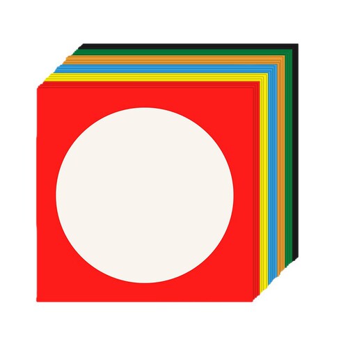 Color cardboard thickened art cardboard frame paper 250g children's creative painting paper photo frame paper lens work paper