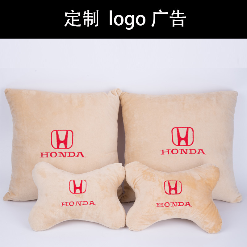 車用ヘッドレスト枕4点セット、ネックピロー2個、車用腰椎サポート、ロゴ入り卸売ヘッドレスト＆腰椎サポートクッション|undefined