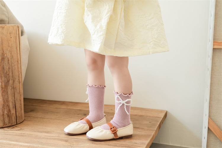 Frau Prinzessin Einfarbig Baumwolle Jacquard Ankle Socken 2 Stücke display picture 1