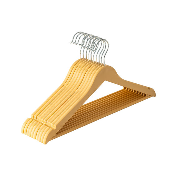 Cross-border New Wide Shoulder Hanger Household Non-slip Clothes Rack Children's Bold Plastic Clothes Hanger Lanyard