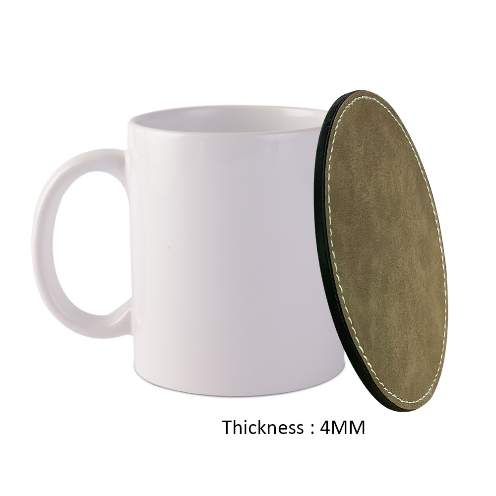 Transferencia térmica PU cuero sublimación térmica material de taza al por mayor