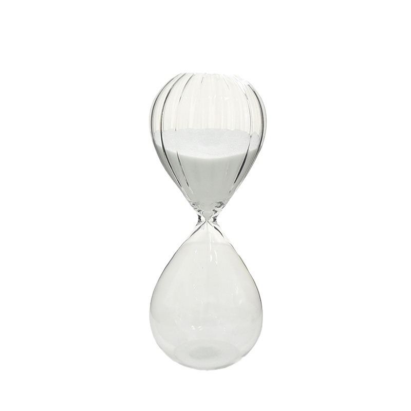 Nórdico hogar de vidrio de colores relojes de arena temporizador regalo creativo decoración para el hogar 30 minutos relojes de arena fábrica al por mayor