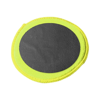 Car cleaning tools: Clay cloth for car washing, clay - hollowed-out-circular-abrasive-pad-in-yellow-color