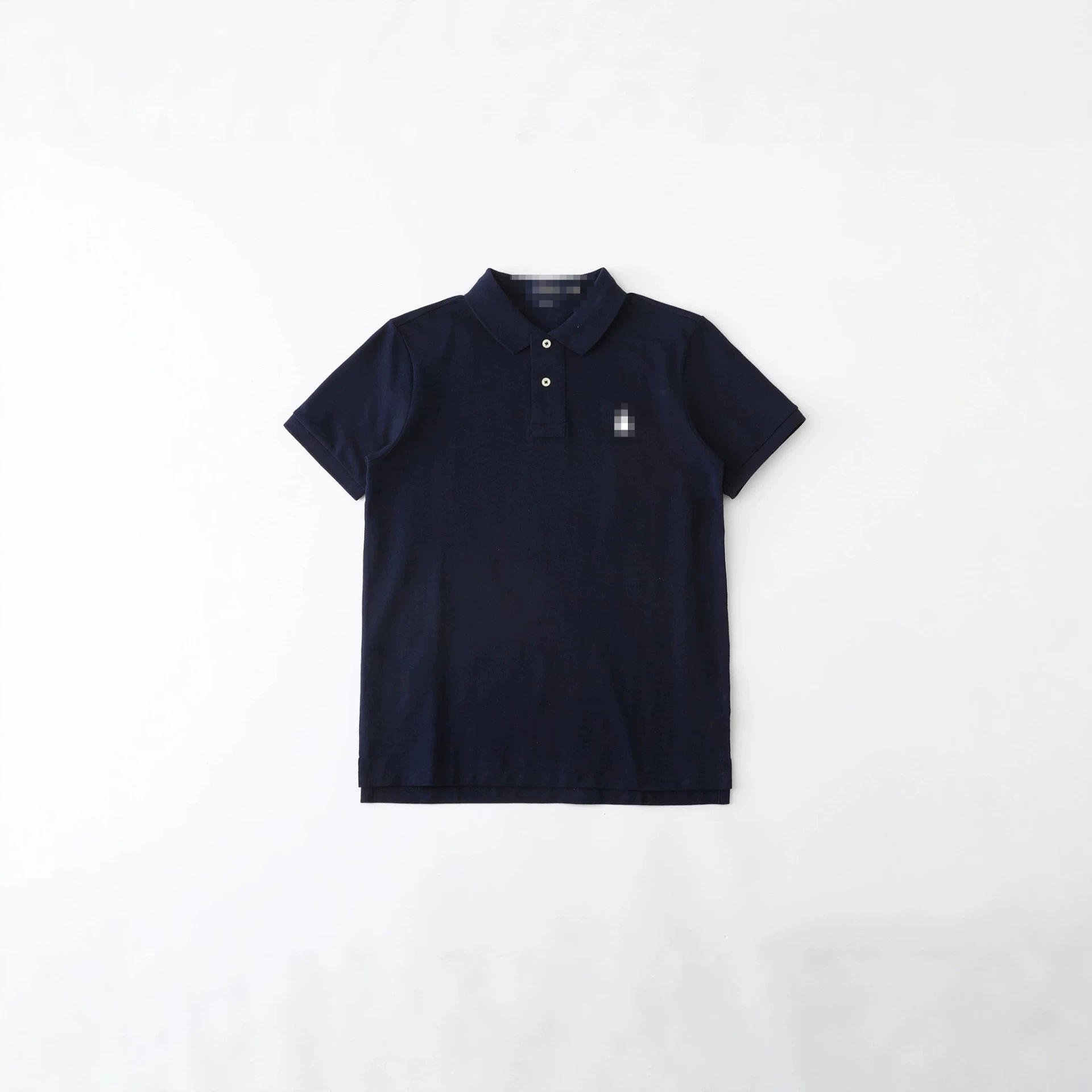 Trendy Brand Polo Shirt for Men, High-Quality Two-Button Authentic Polo Short-Sleeve, Cross-Border In-Stock, Turn-Down Collar Short-Sleeve, Dropshipping