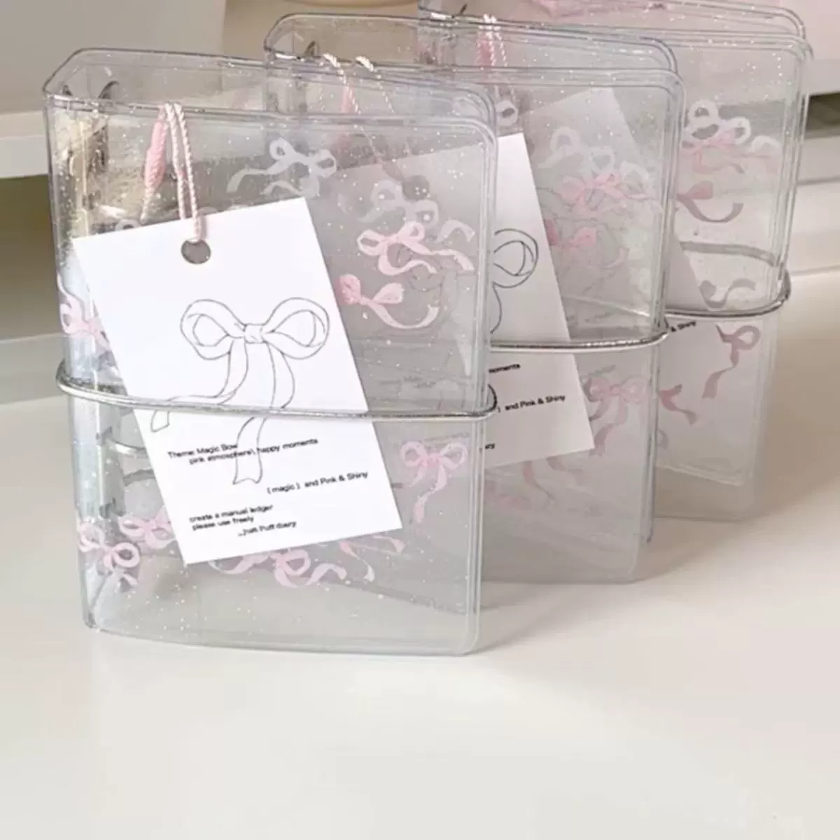 Removable belt with bow, notebook for students, brand book, DIY