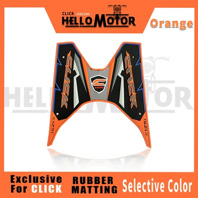 Electric vehicle foot mat, 125I V1 V2 Scooter - orange-2