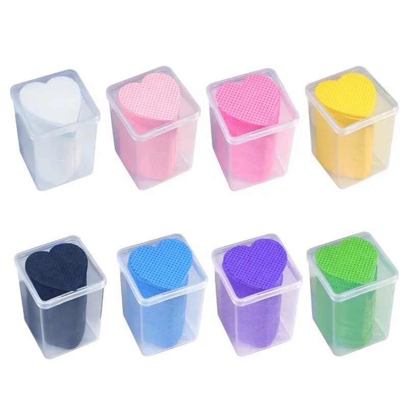 Grafting Eyelash Glue Bottle Mouth Wipe Cotton Piece Multicolor Heart-Shaped Non-woven Fabric Cotton Piece Nail Wash Cotton 200 Pieces Grafting Eyelash Glue Bottle Mouth Wipe Cotton Piece Multicolor Heart-Shaped Non-woven Fabric Cotton Piece Nail Wash Cotton 200 Pieces