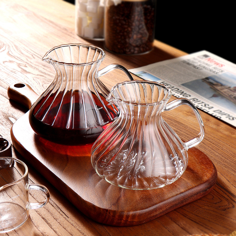 Glass Sharing Pot, Coffee Hand Brewing Pot, High Temperature Resistant Brewing Pot, Split Pot, Household Coffee Utensils Glass Sharing Pot, Coffee Hand Brewing Pot, High Temperature Resistant Brewing Pot, Split Pot, Household Coffee Utensils