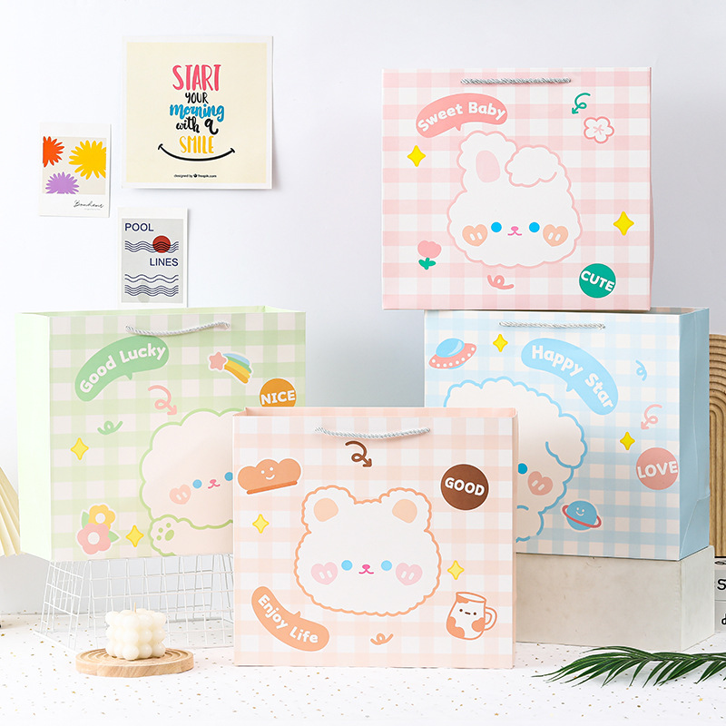 外貿大尺寸白卡禮品袋文具用品包裝手提袋商場服裝購物紙袋子