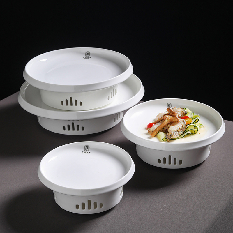 Hotel Restaurant Set Insulated Dish Plate Open Stove Candle Heated Tofu Soup Plate Chinese Creative Dry Pot Ceramic Tableware Hotel Restaurant Set Insulated Dish Plate Open Stove Candle Heated Tofu Soup Plate Chinese Creative Dry Pot Ceramic Tableware