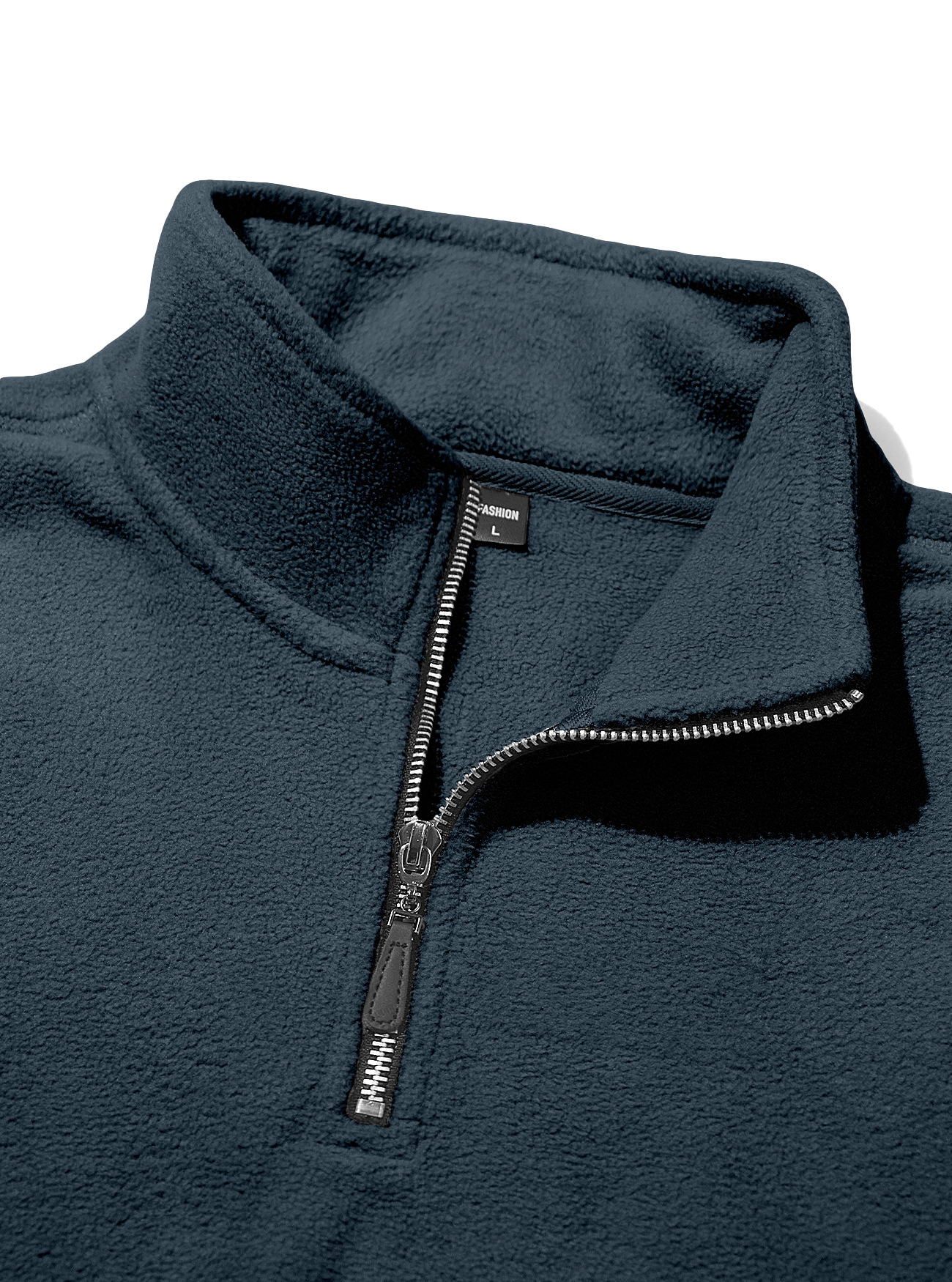 Men's Half-zip Stand Collar Long Sleeve Pullover Jacket_voghion.com