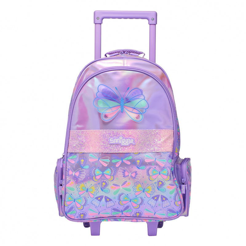 Australia smiggle mochila escolar de gran capacidad ligero niña estudiante de escuela primaria dibujos animados mariposa bolsa de comida mochila caja de lápices