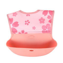 Cross-border children's silicone splicing bibs, waterproof baby bibs, disposable saliva towels for infants