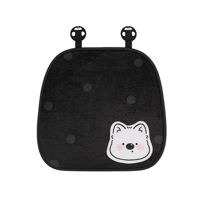 Blue Rain's New Cartoon Car Seat Cushion, Winter Plush Warm Car Seat Cushion, Winter Car Seat Cover for Use in the Car (Seat cushion, seat cover) - rabbit-fur-three-dimensional-polka-dot-west-highland-cushion-front-row