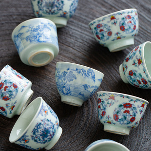 Master Cup Jianzhan Tea Cup Antique Cup Small Single Cup Kung Fu Cup Dehua Ceramic Tea Set Tea Bowl Wholesale