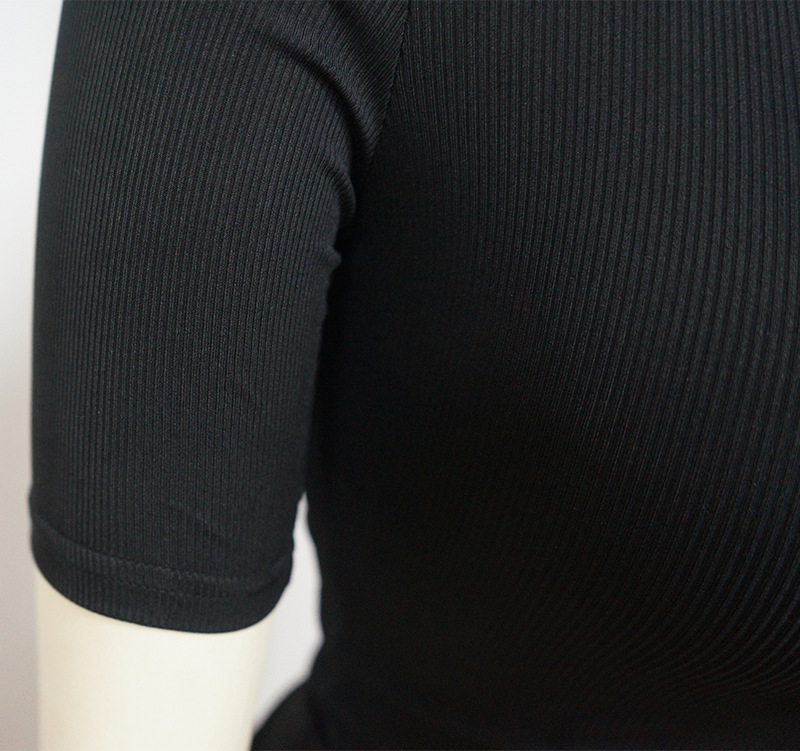 Women's Large Sport Two Piece Pit Stripe High Elastic Solid Color Set_voghion.com