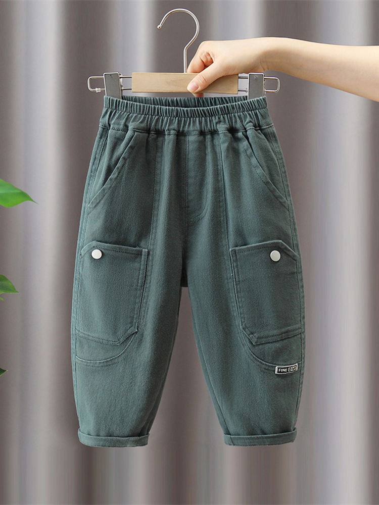 Pantalones de Otoño para Niños 5741, Nuevos Pantalones Largos de Primavera y Otoño 2026, Elegantes Pantalones Casuales de Estilo Coreano para Niños image 5