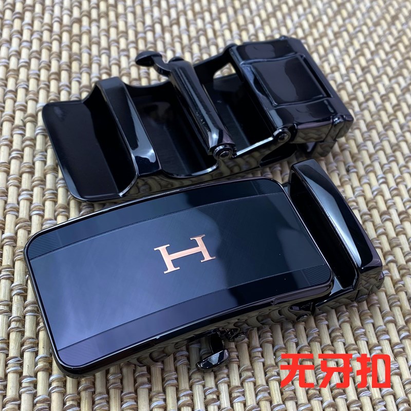 Los hombres sin dientes hebilla automática cinturón hebilla pantalones cabeza agujero-libre desdentado aleación cinturón cabeza llave sin dientes hebilla Nuevo