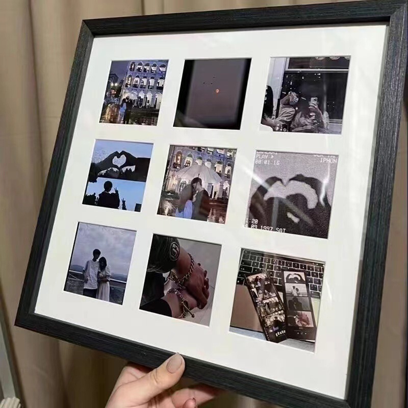 Internet Red Multi-Palace Photo Frame Photo Commemorative Gift Little Red Book Jiugongge Girlfriend Porous Photo Frame Table Internet Red Multi-Palace Photo Frame Photo Commemorative Gift Little Red Book Jiugongge Girlfriend Porous Photo Frame Table