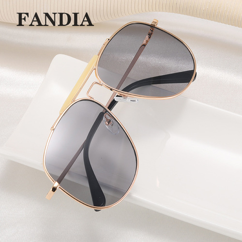 LQ93319 Amazon foreign trade European and American women's metal sunglasses candy-colored glasses sunglasses toad glasses