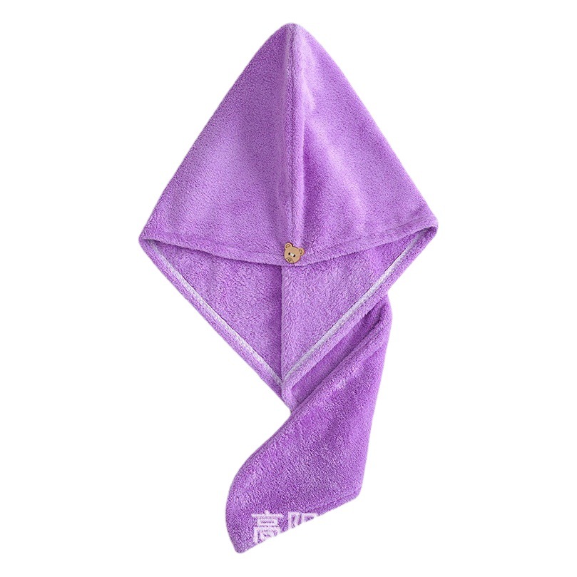 Coral Fleece Dry Hair Cap Thickened High Density Soft Absorbent Toe Towel Microfiber Strong Absorbent Dry Hair Cap