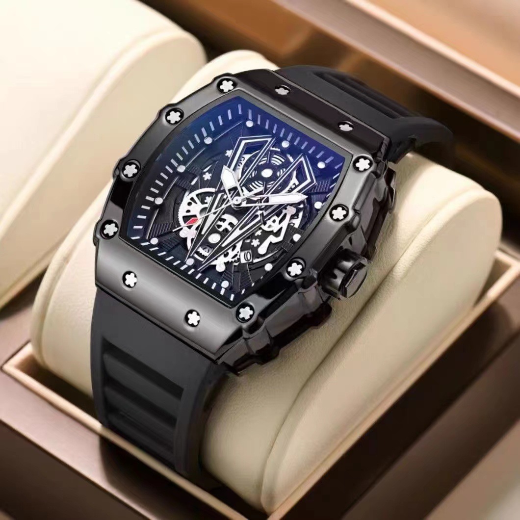 Fashion Geometric Buckle Quartz Men's Watches display picture 1