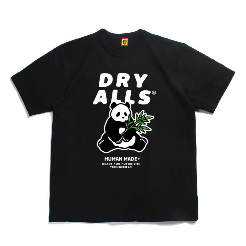Camiseta de manga corta hecha a mano con estampado de Panda, algodón suelto, media manga para pareja, novedad de 2021SS_voghion.com