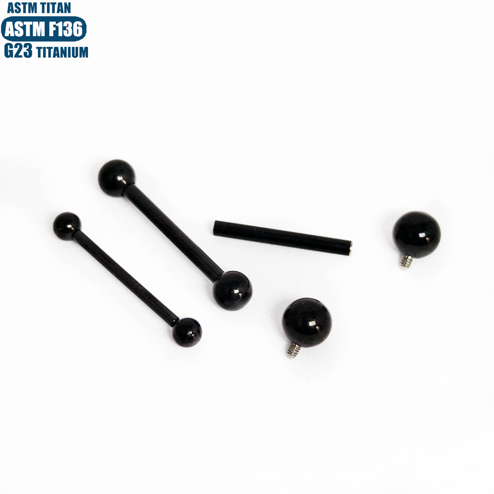 Pointed titanium steel lip stud product view