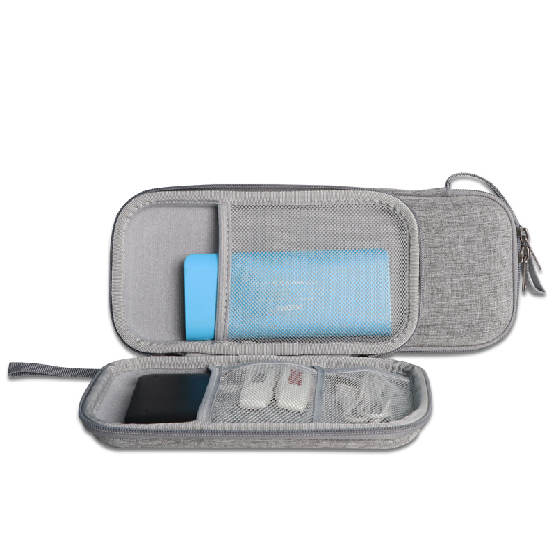 En stock EVA bolsa de almacenamiento energía móvil tesoro carga auricular U disco cable datos caja organización