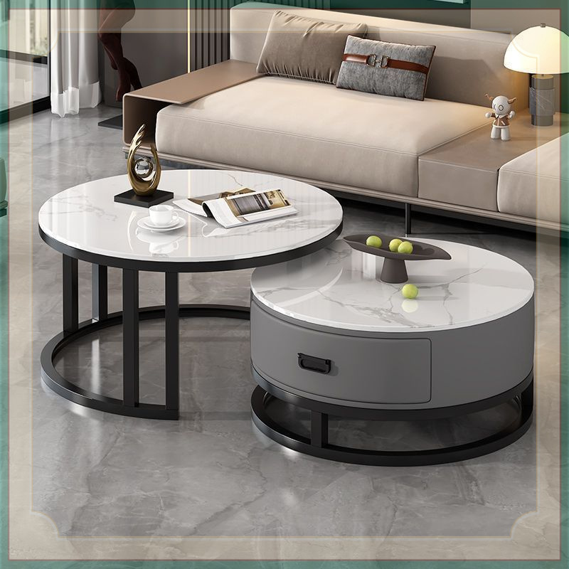 블랙 프레임 그레이 캐비닛丨스노우 마운틴 화이트+스노우 마운틴 화이트