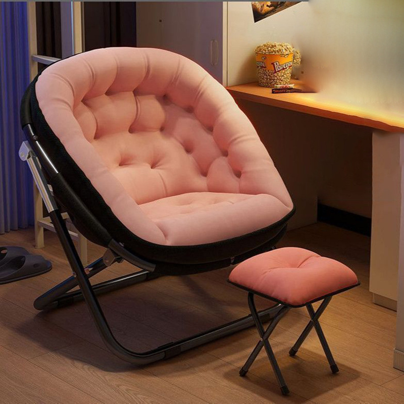 Silla de almuerzo, sofá perezoso, dormitorio de estudiantes casuales, silla de respaldo individual, balcón eléctrico, sillón plegable image 3