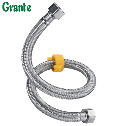 304 stainless steel double-ended braided hose, high-pressure explosion-proof hot and cold water inlet pipe, toilet water heater water connection pipe
