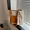 Fashionable woven straw hair band, one-shoulder bag, purse, 2023 collection