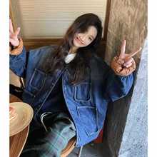 设计感炸街牛仔羽绒服女短款2025年冬季新款韩系小个子白鸭绒外套