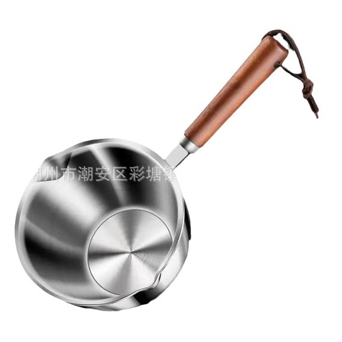 316 stainless steel kitchen oil pouring small pot Western food pouring oil pot burning oil mini milk pot live delivery oil pouring pot