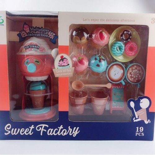 Children's play house toy ice cream machine ice cream machine toy set 38 pieces ice cream kitchen