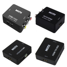 转换器HDMI转AV AV转HDMI HDMI转VGA VGA转HDMI HDMI小白盒RCA黑