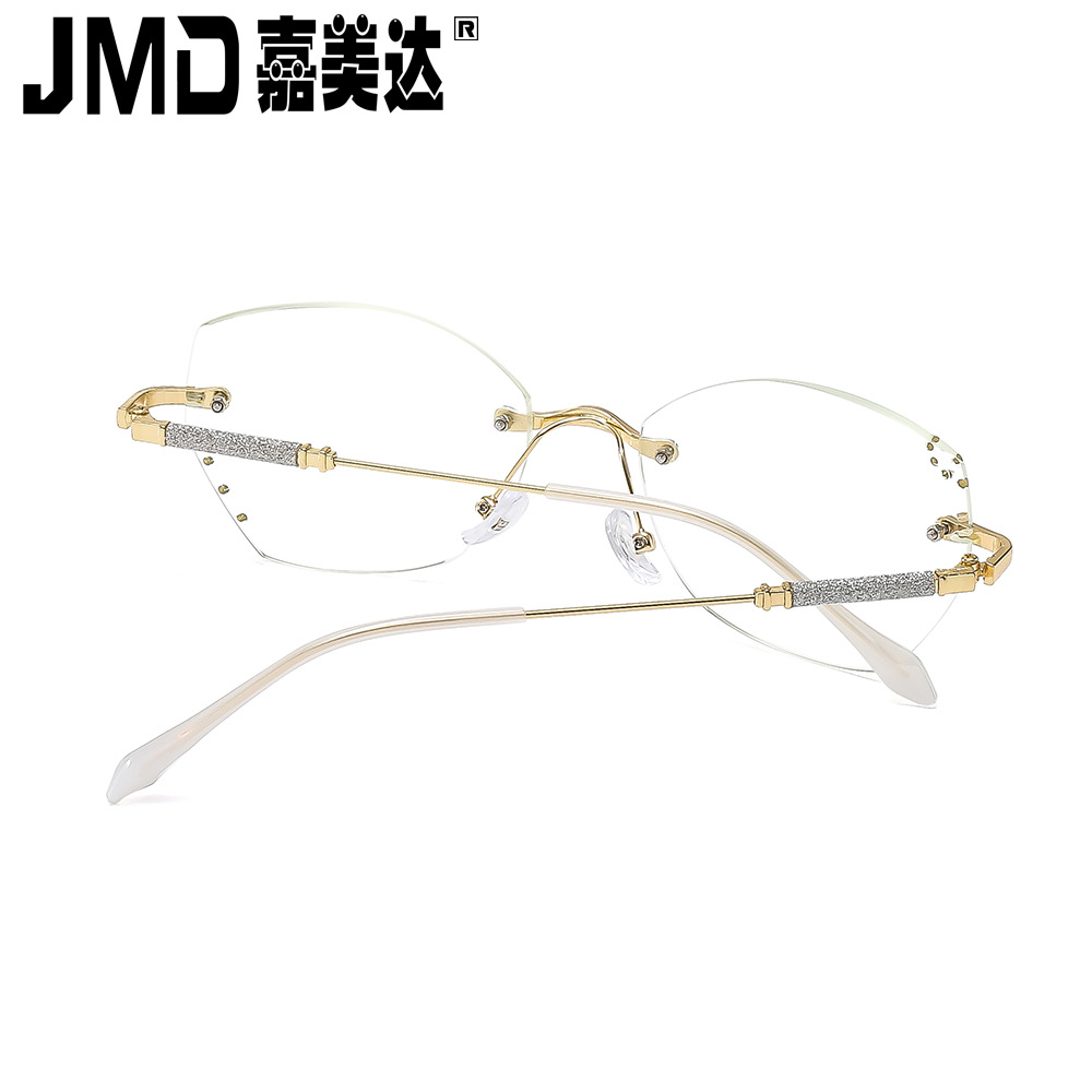 New style youthful frameless diamond-encrusted reading glasses for…