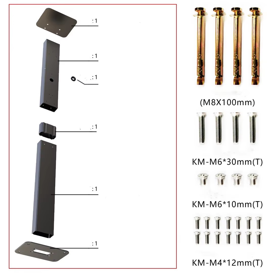 New Energy Vehicle Charging Station Column, Charging Station Column Pole Fixing Bracket, Universal Electric Vehicle Charging Station