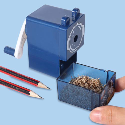 Student cartoon pencil sharpener hand-cranked automatic lead pencil sharpener labor-saving single hole pencil sharpener stationery prizes wholesale