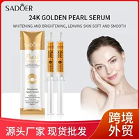 Полностью английская SADOER 24K Gold Pearl Collagen Whitening Moisturizing Water Essence Skin Rejuvenation Essence Оптовая торговля через границу