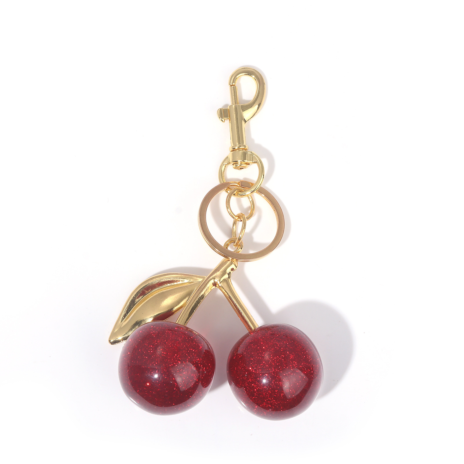 64g Weight Bag Pendant, Keychain Classification 1 Piece Quantity Holiday, Banquet, Travel Occasion Plastic, Resin Material Christmas Festival Cherry Pattern Fruit/Food, Plating Design Elegant, Hip-Hop, Simple Style Style 1 Piece Elegant Hip-Hop Simple Style Cherry Plastic Resin Fruit/Food Plating Christmas Bag Pendant Keychain 1