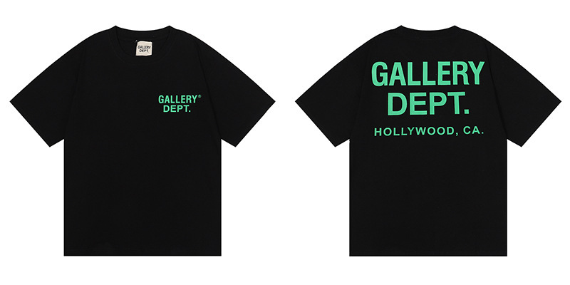 正確版GALLERY DEPT美潮洗水高品質プリント半袖高街落書きtシャツ|undefined