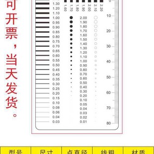 7 a variety of chest card gauge spot gauge spot gauge spot card line gauge comparison table appearance inspection gauge transparent filin ruler